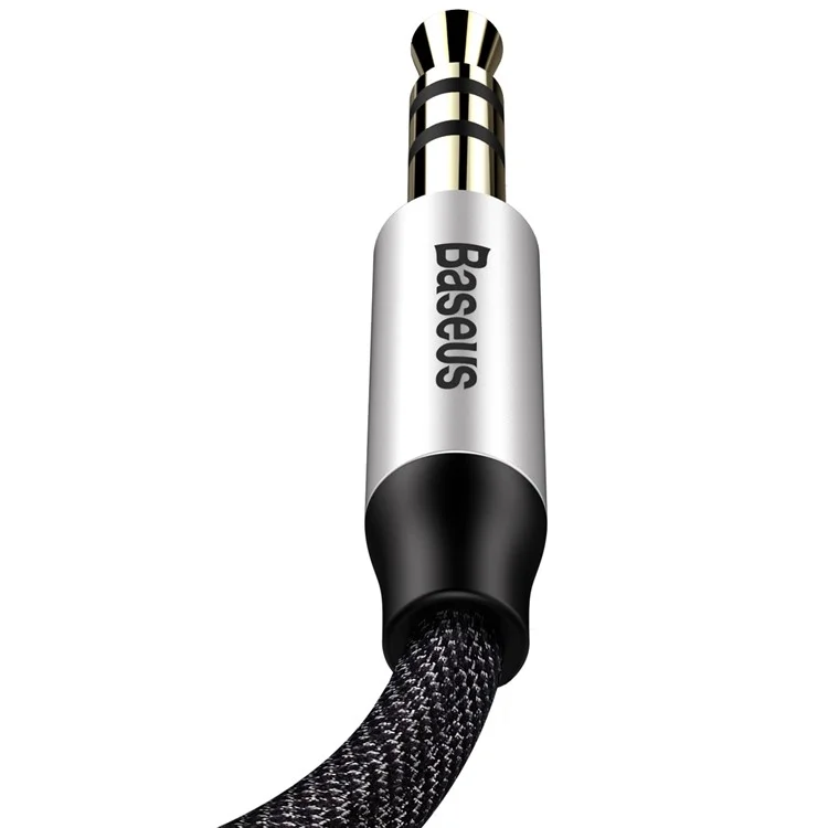 BASEUS M30 0.5m Male to Male Audio Cable for Phones, Tablets, PC devices - Black
