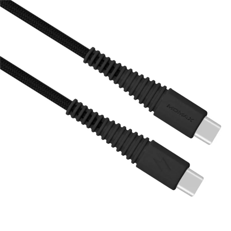 MOMAX Tough Link 1.2M Type-C to Type-C Data Sync Charging Cable for Samsung Huawei - Black