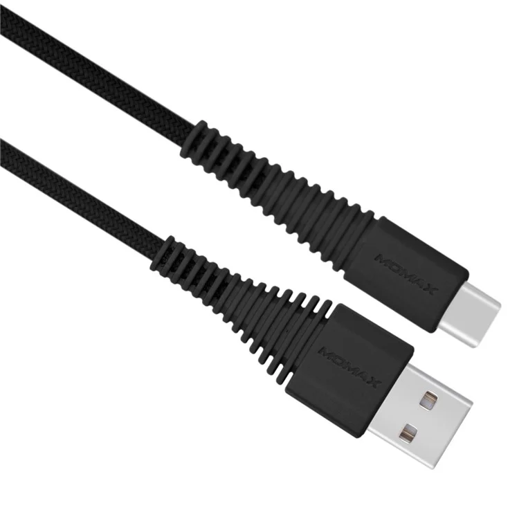 MOMAX Tough Link 1.2M Type-C USB Data Sync Charging Cable for Samsung Huawei - Black