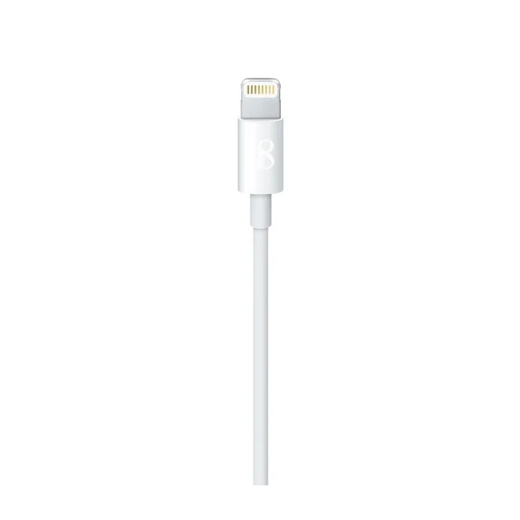 D8 PSC-0599 MFI Certified Lightning 8Pin Charging Data Cable for iPhone iPad iPod (1m) - White
