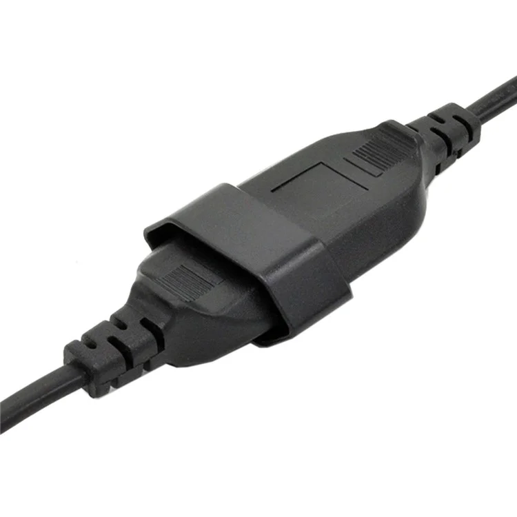 1.0M European EU 2 Prong VDE Male to Female Power Extension Cord Cable for PC Computer PDU UPS