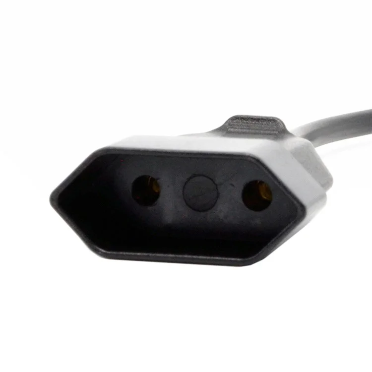 1.0M European EU 2 Prong VDE Male to Female Power Extension Cord Cable for PC Computer PDU UPS
