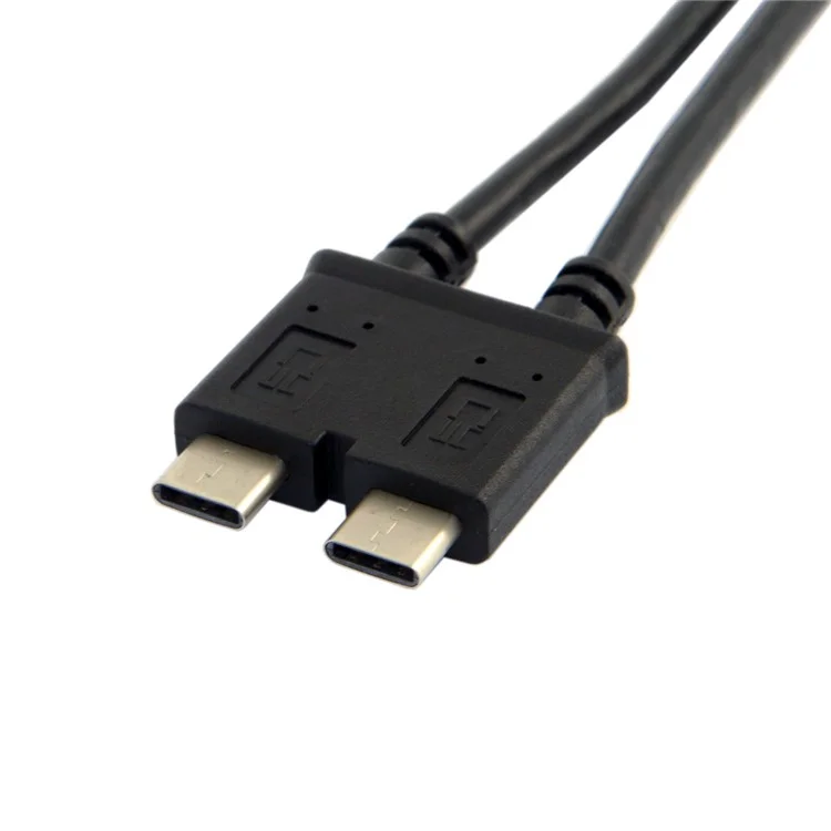 Dual Cable USB-C USB 3.1 Type-C to USB 3.0 A Female OTG Data Cable for New 13 inch Macbook Pro
