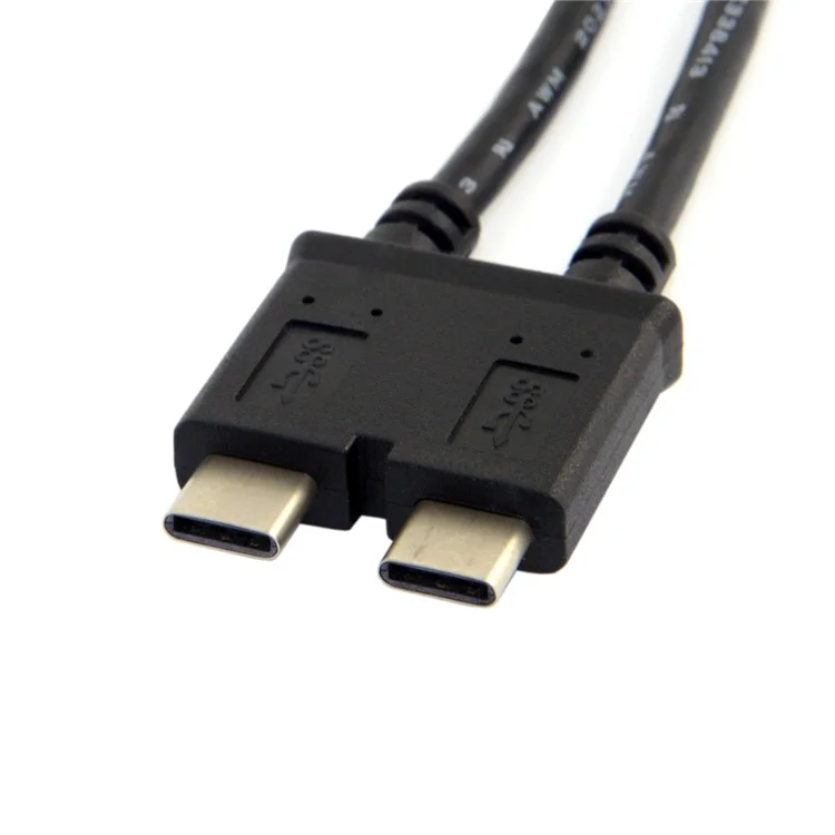Dual Cable USB-C USB 3.1 Type-C to USB 3.0 A Female OTG Data Cable for New 13 inch Macbook Pro