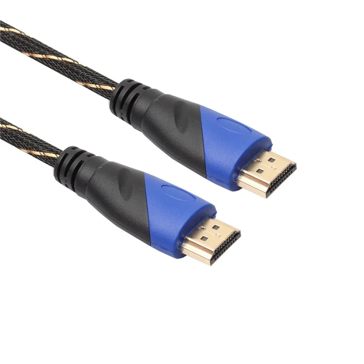 1M Mesh Layer Woven Pattern HDMI Cable V1.4 AV HD 3D for PS3 Xbox HDTV 1080P