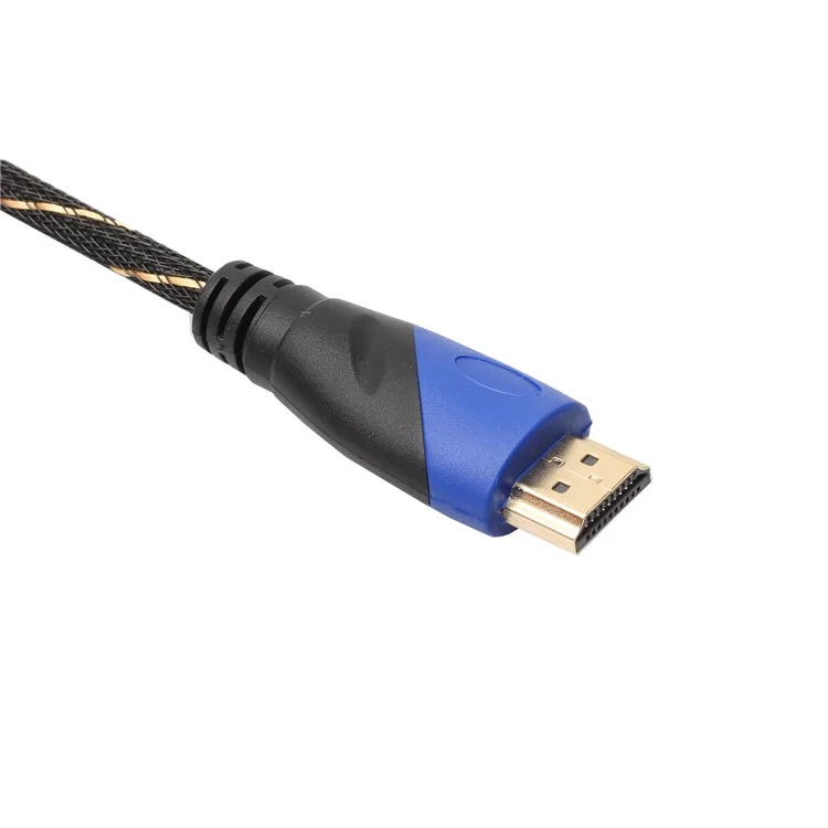 1M Mesh Layer Woven Pattern HDMI Cable V1.4 AV HD 3D for PS3 Xbox HDTV 1080P