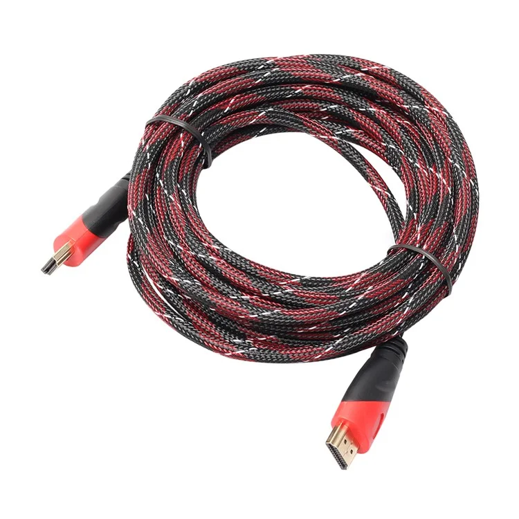 5.0M Braided HDMI Cable V1.4 AV HD 3D for PS3 Xbox HDTV 1080P
