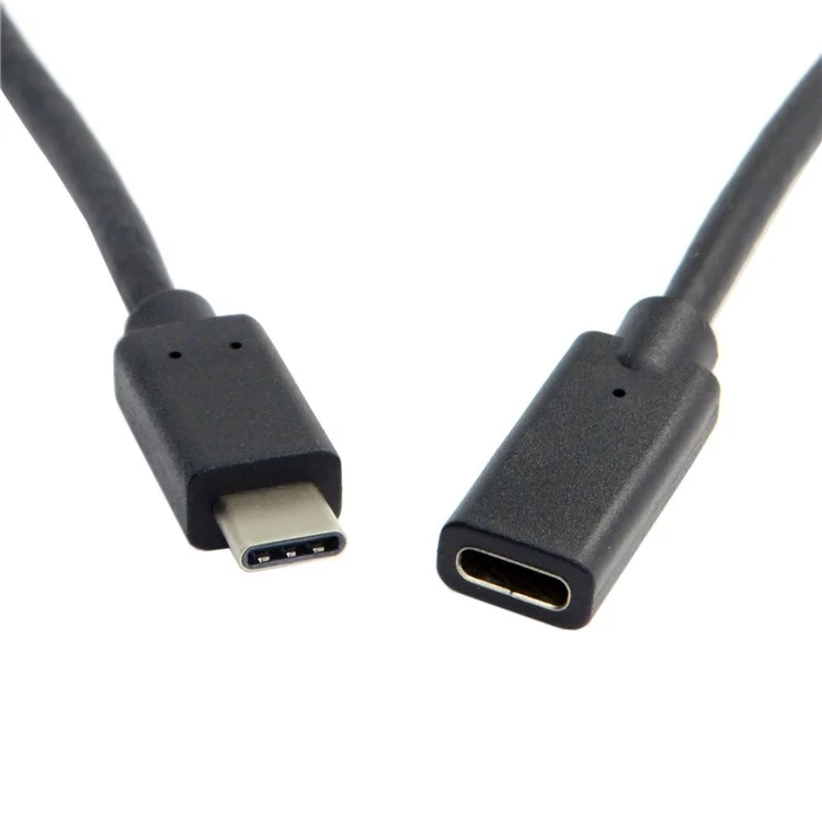 0.6m USB-C USB 3.1 Type-C Male to Type-C Female Extension Data Cable for Macbook Mobile Phone