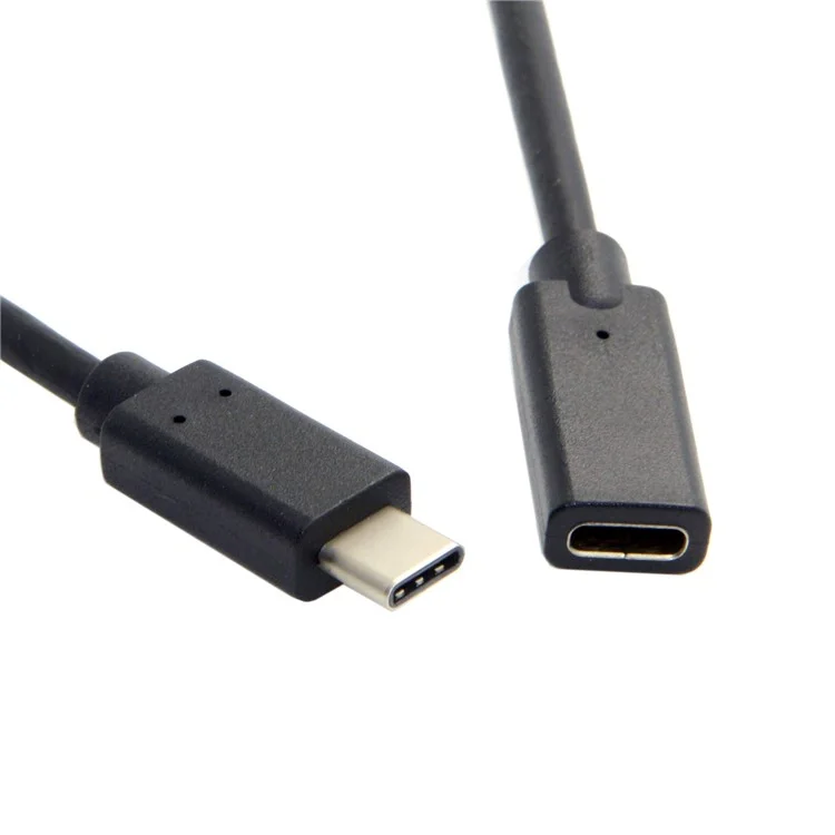 0.6m USB-C USB 3.1 Type-C Male to Type-C Female Extension Data Cable for Macbook Mobile Phone