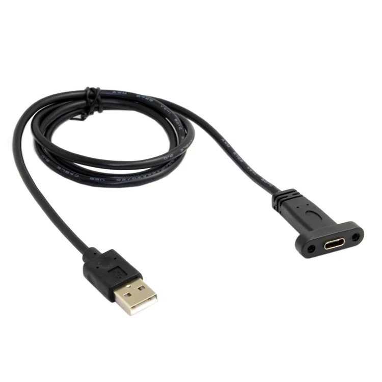 0.9M USB-C USB 3.1 Type C Female to USB 2.0 A Male Data Cable for Macbook Tablet Mobile Phone
