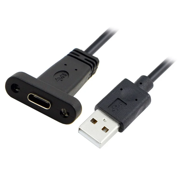 0.9M USB-C USB 3.1 Type C Female to USB 2.0 A Male Data Cable for Macbook Tablet Mobile Phone