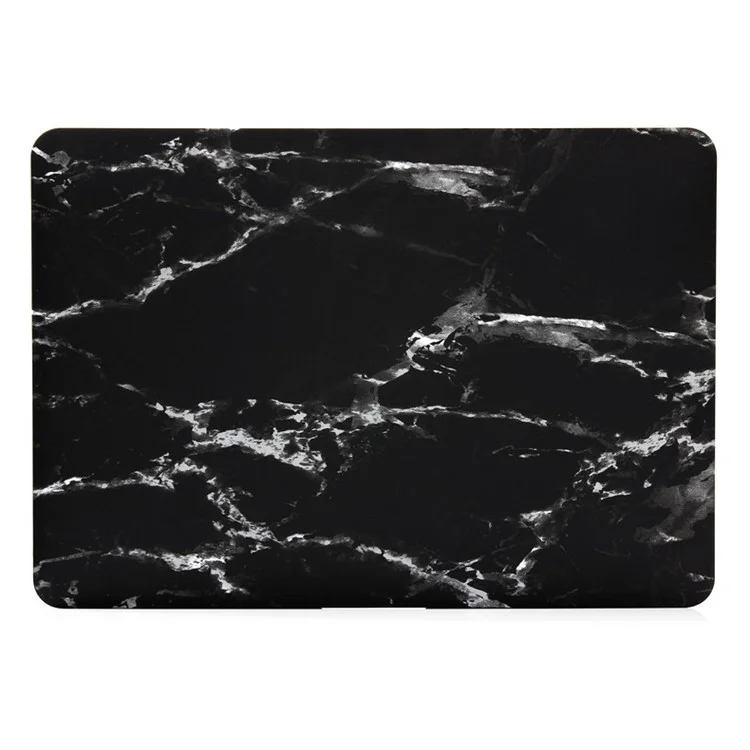 Estuche Duro Patrón de Mármol Para MacBook Air 11.6 Pulgadas - Blanco / Negro