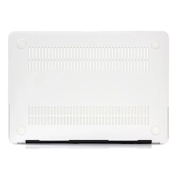 Housse rigide à motif marbre pour Macbook Air 13,3 pouces avec dissipation de chaleur - Gris / Blanc