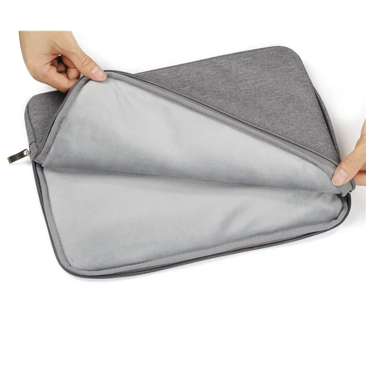 Jeans Cloth Fashionable 13.3-inch Notebook Bag Pouch Cover with Handle - Grey