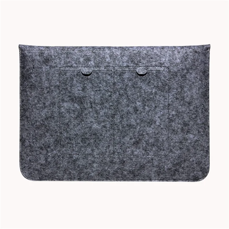 Cubierta de Bolsas Para la Computadora Portátil de 13.3 Pulgadas de Fieltro Bien Administrando Bolsas de Cuaderno Para Macbook Air/Pro 13.3 Pulgadas, Etc. - Negro