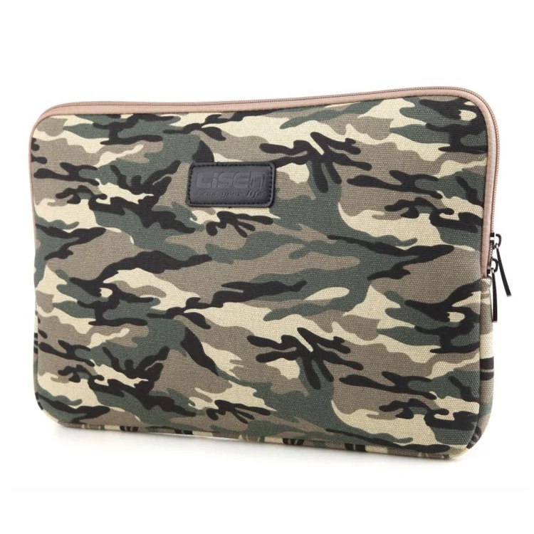 LISEN Camouflage Pattern Notebook Sleeve Bag, Size: 39 x 27.5 x 2cm - Brown