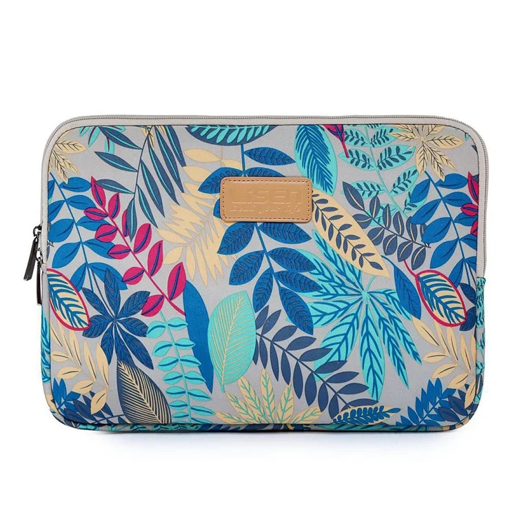 LISEN Colorful Leaves Laptop Sleeve Handbag Pouch Case for iPad mini, Size: 22 x 15.5 x 1.5cm - Grey