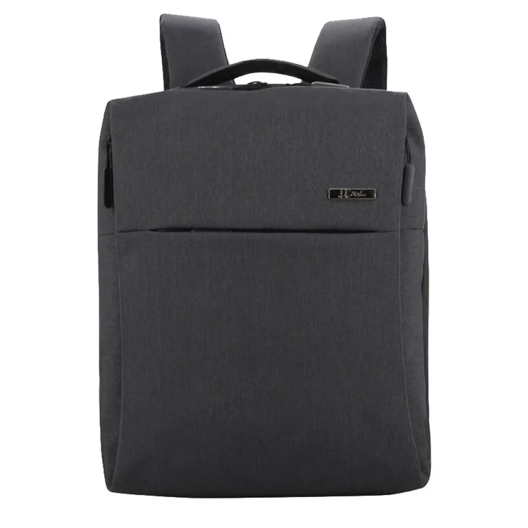SHINLEE 15-inch Business USB Charging Backpack School Backpack Bag Laptop Computer Bags - Black
