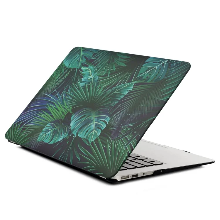 Patterned Frosted Hard PC Case for MacBook Pro 13-inch (2016) A1706/A1708/A1989/A2159/A2251/A2289/A2338 - Leaf Pattern