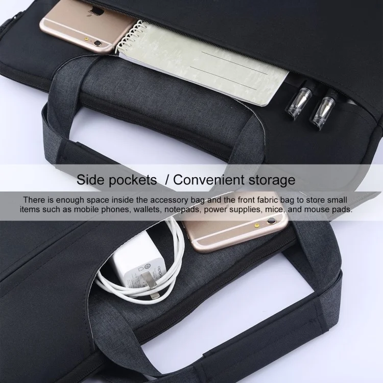HAWEEL Custodia in Oxford impermeabile e antishock per laptop/tablet da 15 pollici - Nero