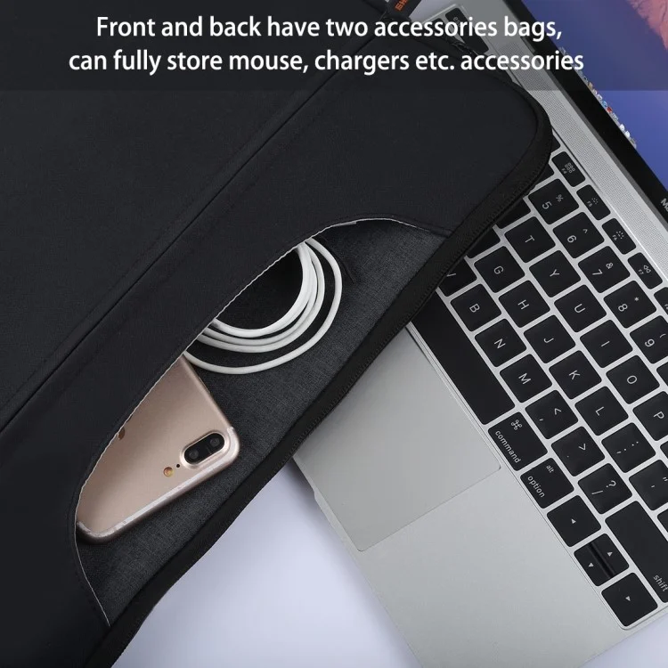 HAWEEL Waterproof Shockproof Oxford Sleeve Pouch for 13-inch Laptops/Tablets - Black