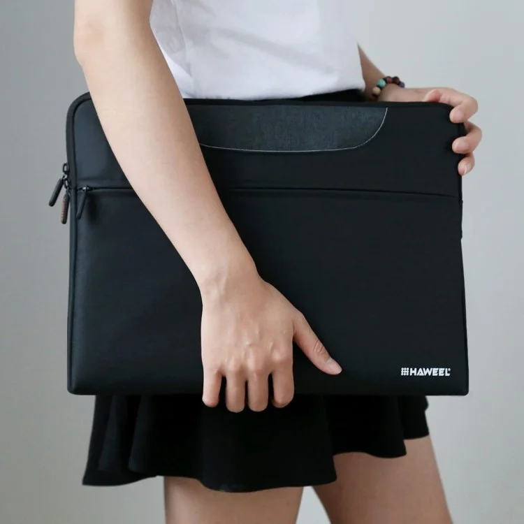 HAWEEL Waterproof Shockproof Oxford Sleeve Pouch for 13-inch Laptops/Tablets - Black