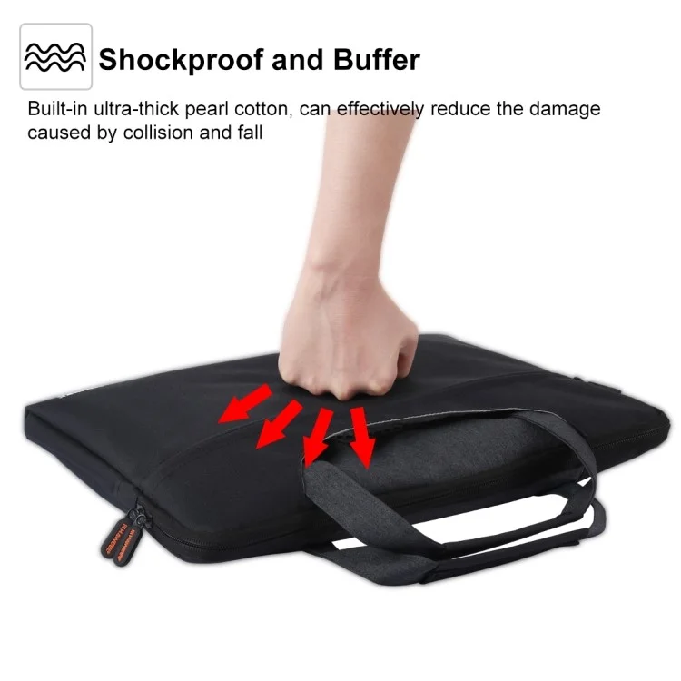 HAWEEL Waterproof Shockproof Oxford Sleeve Pouch for 13-inch Laptops/Tablets - Black