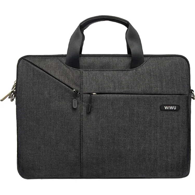 WIWU Oxford Sleeve Travel Bag Handtasche mit 3-Wege-Verwendung für 13-Zoll-MacBook - Schwarz
