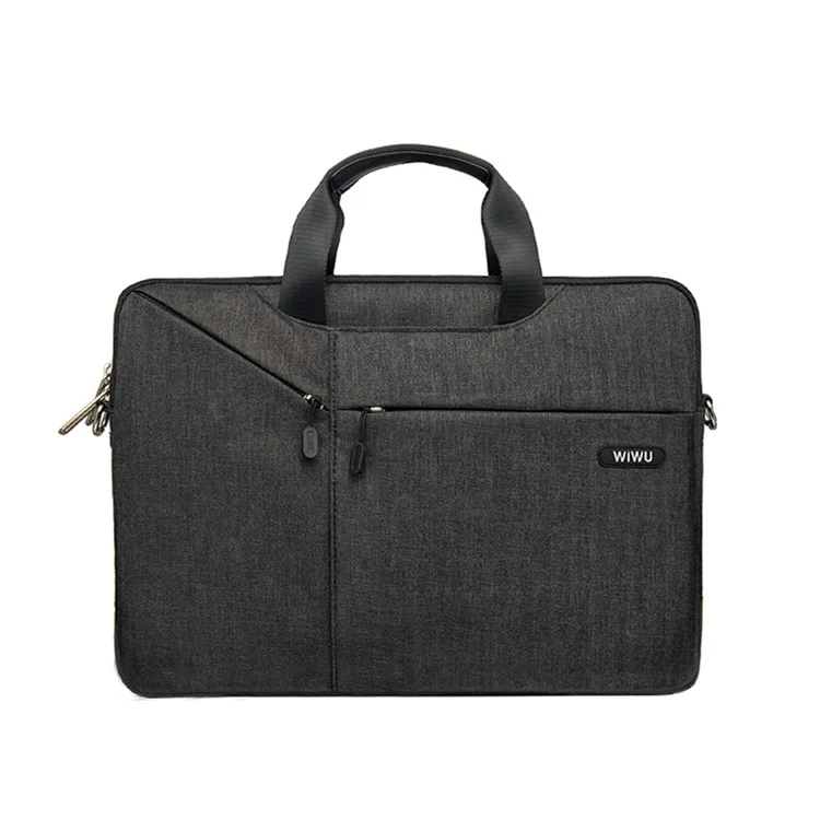 Sac à Main de Voyage à Manches Wiwu Oxford Avec Utilisation à 3 Voies Pour MacBook de 13 Pouces - le Noir