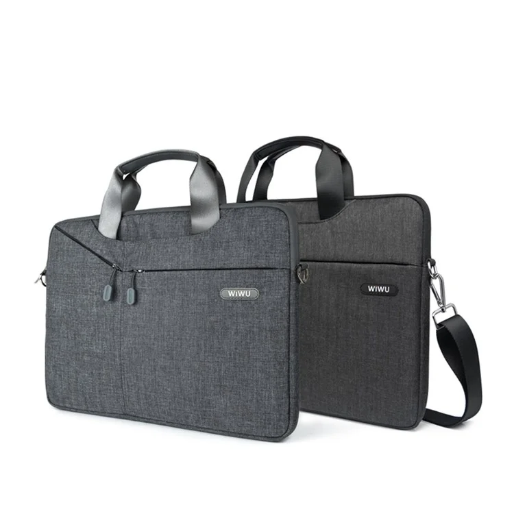 WIWU Oxford Sleeve Travel Bag Handbag with 3-way Use for 13-inch MacBook - Black