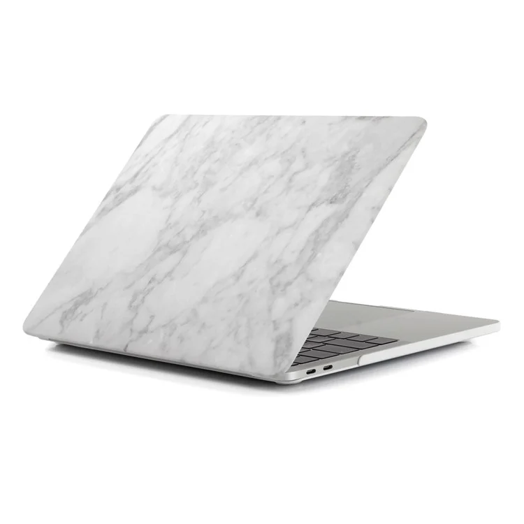 Gemustertes Hart-Schutz-Gehäuse für MacBook Air 13,3" Retina Display A2337 M1 (2020)/Air 13,3'' Retina Display A2179 (2020)/Air 13,3-Zoll (2019) (2018) A1932 - Marmoroptik / Hellgrau