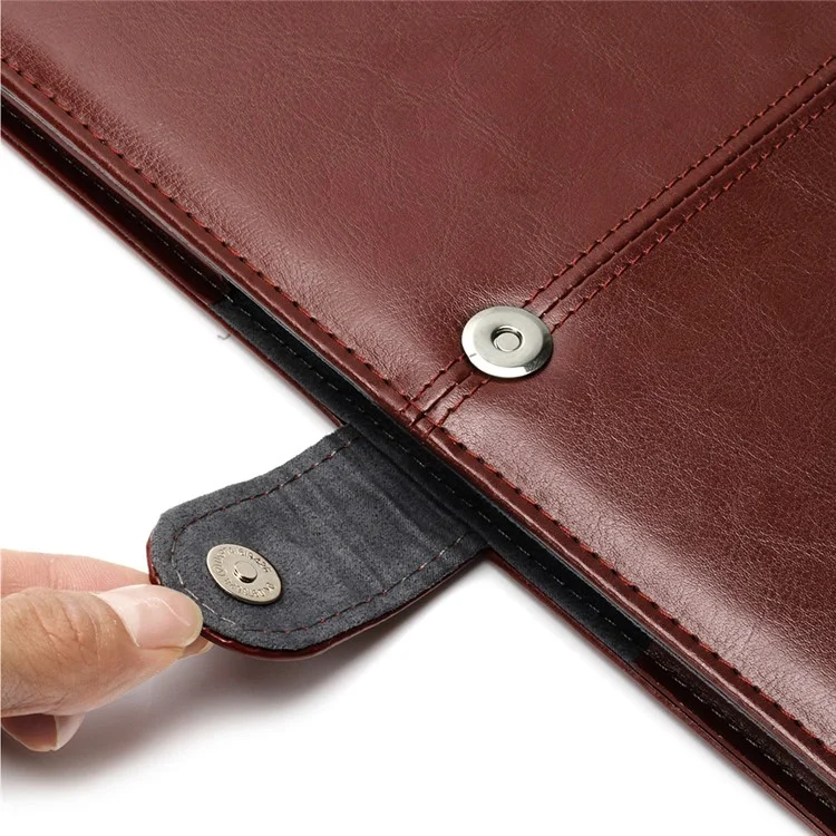 Étui en cuir Crazy Horse pour MacBook Air 13.3" Retina Display A2337 M1 (2020)/Air 13.3'' Retina Display A2179 (2020)/Air 13,3 pouces (2019) (2018) A1932 - Brun