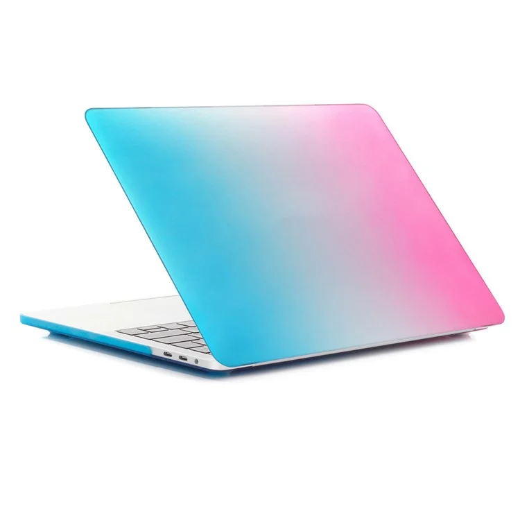 Zweiteiler-gradientenfarbe PC Shell Für MacBook Air 13,3 "retina Display A2337 M1 (2020)/Air 13,3 '' Retina Display A2179 (2020)/Air 13,3 Zoll (2019) (2018) A1932 - Blau / Pfirsich Rot