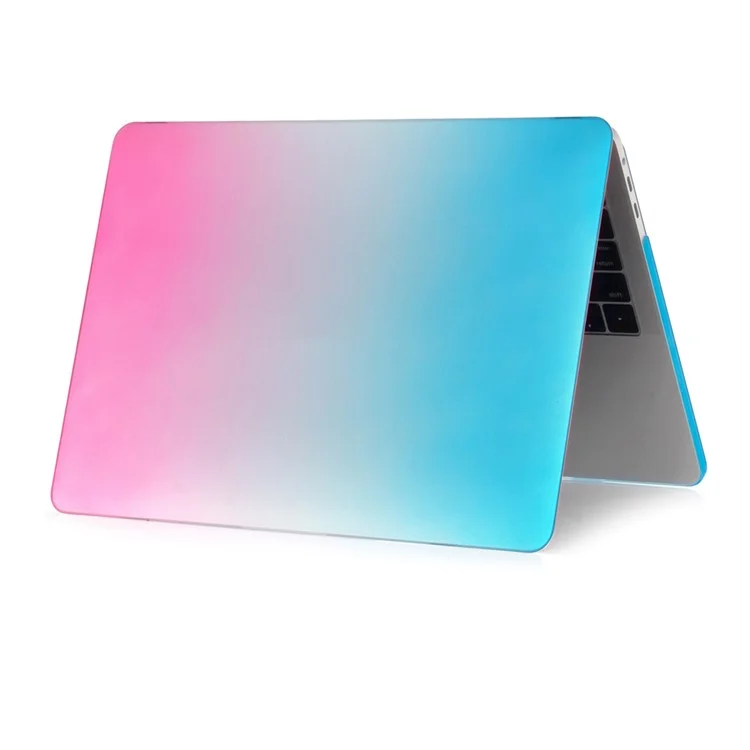 Two-piece Gradient Color PC Shell for MacBook Air 13.3" Retina Display A2337 M1 (2020)/Air 13.3'' Retina Display A2179 (2020)/Air 13.3-inch (2019) (2018) A1932 - Blue / Peach Red