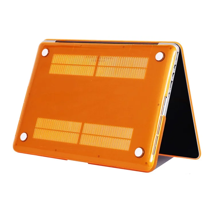 Front and Back See-through Shock Absorption Hard PC Shell Case for MacBook Pro 16 inch (2019) - Orange