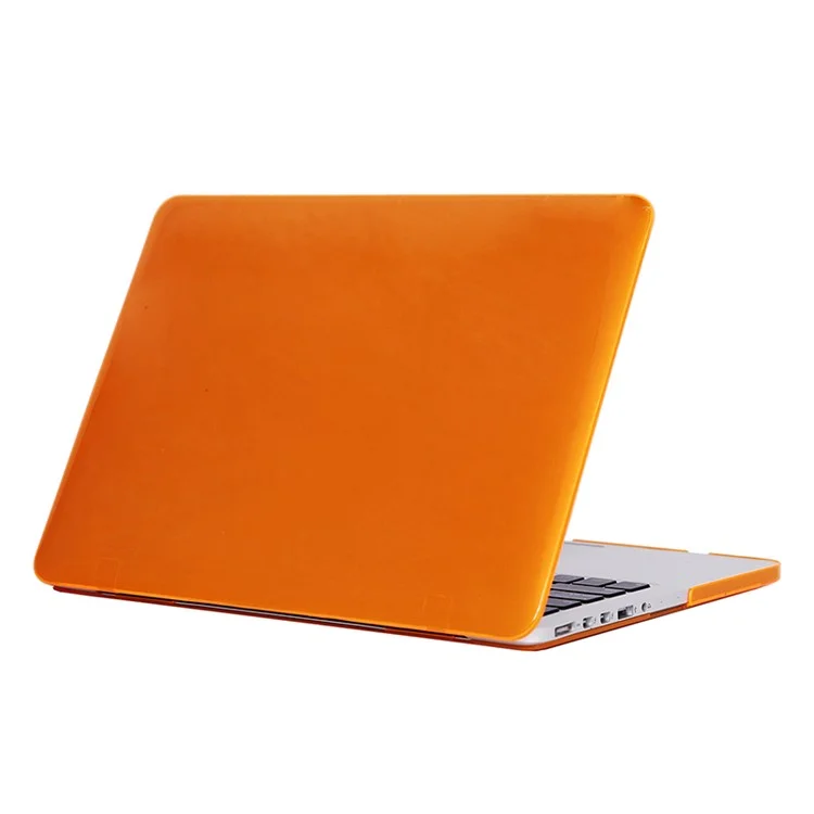 Front and Back See-through Shock Absorption Hard PC Shell Case for MacBook Pro 16 inch (2019) - Orange