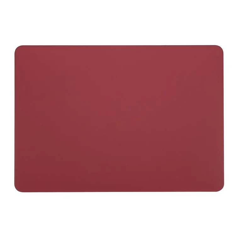 Matte Plastic Front and Back Protective Case for MacBook Pro 16 inch (2019) - Wine Red