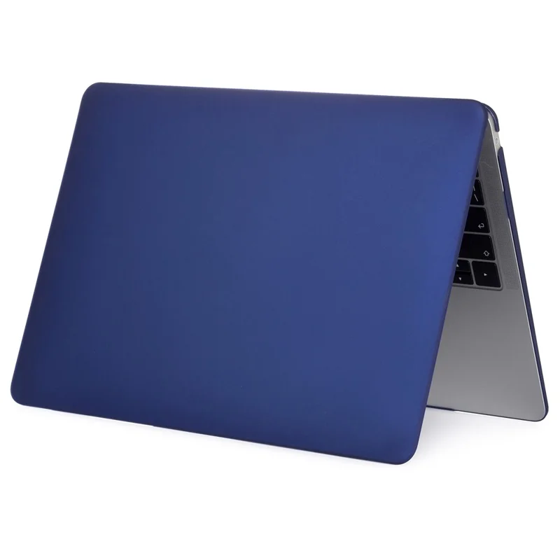 Matte Plastic Front and Back Protective Case for MacBook Pro 16 inch (2019) - Dark Blue