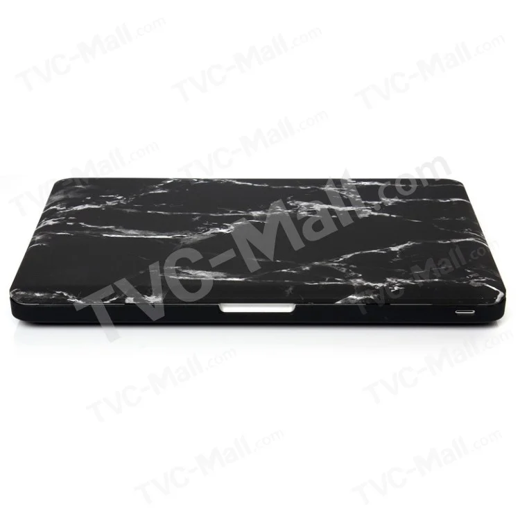 Marble Texture Hard Plastic Case for Apple MacBook Pro 13.3 Inch - White / Black