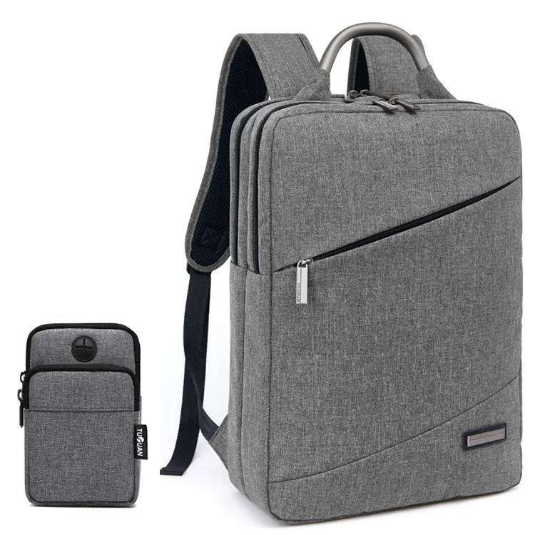 TUGUAN 16-inch Notebook Shoulder Bag Travel Laptop Backpack (A1516) - Grey