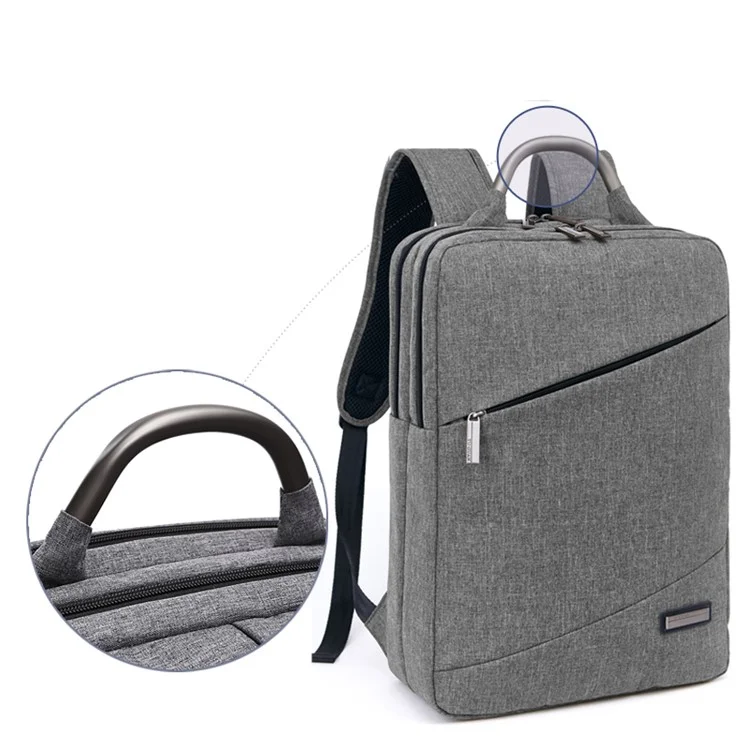 TUGUAN 16-inch Notebook Shoulder Bag Travel Laptop Backpack (A1516) - Grey
