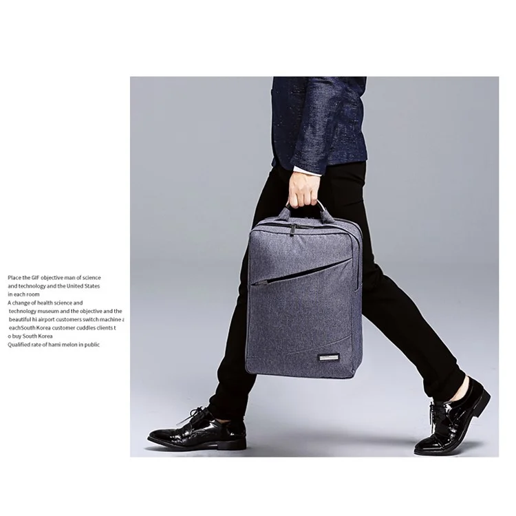 TUGUAN 16-inch Notebook Shoulder Bag Travel Laptop Backpack (A1516) - Grey