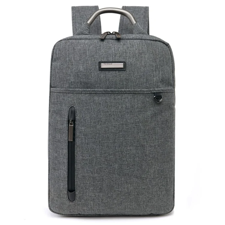 TUGUAN 16-inch Notebook Shoulder Bag Laptop Backpack (1519) - Grey