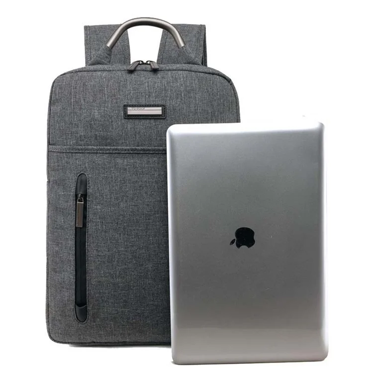 TUGUAN 16-inch Notebook Shoulder Bag Laptop Backpack (1519) - Grey