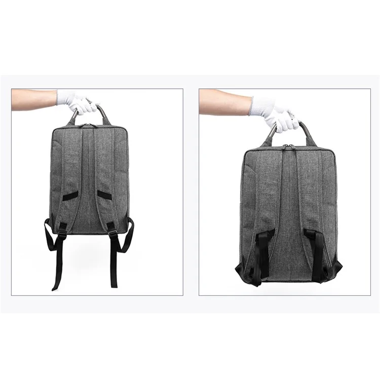TUGUAN 17-inch Notebook Shoulder Bag Business Laptop Backpack (1618) - Grey