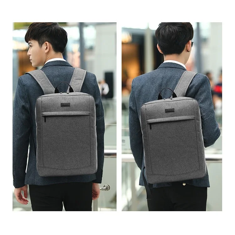 TUGUAN 17-inch Notebook Shoulder Bag Business Laptop Backpack (1618) - Grey