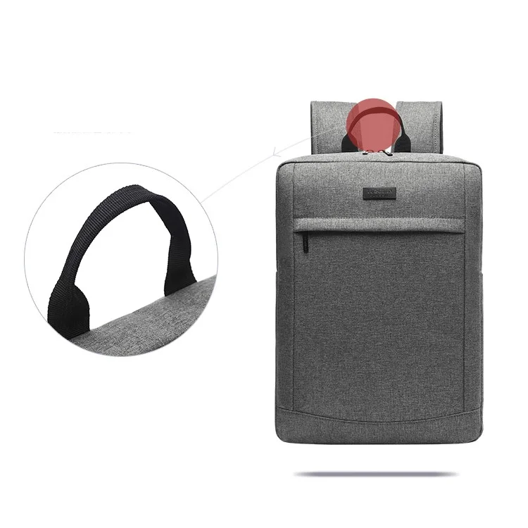 TUGUAN 17-inch Notebook Shoulder Bag Business Laptop Backpack (1618) - Grey