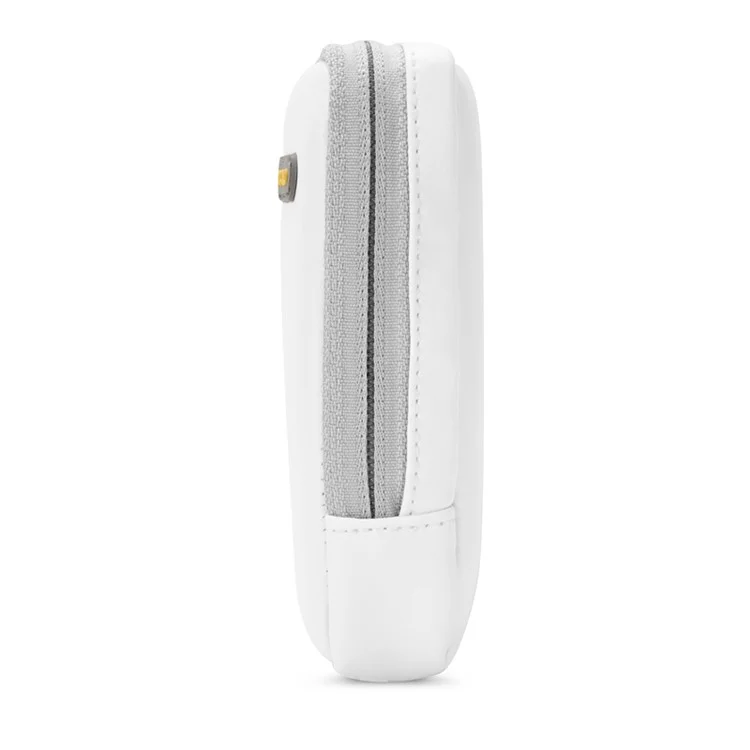 POFOKO Martin Series PU Leather Sleeve Pouch for Phone/Power Bank/Charger etc - White / M Size