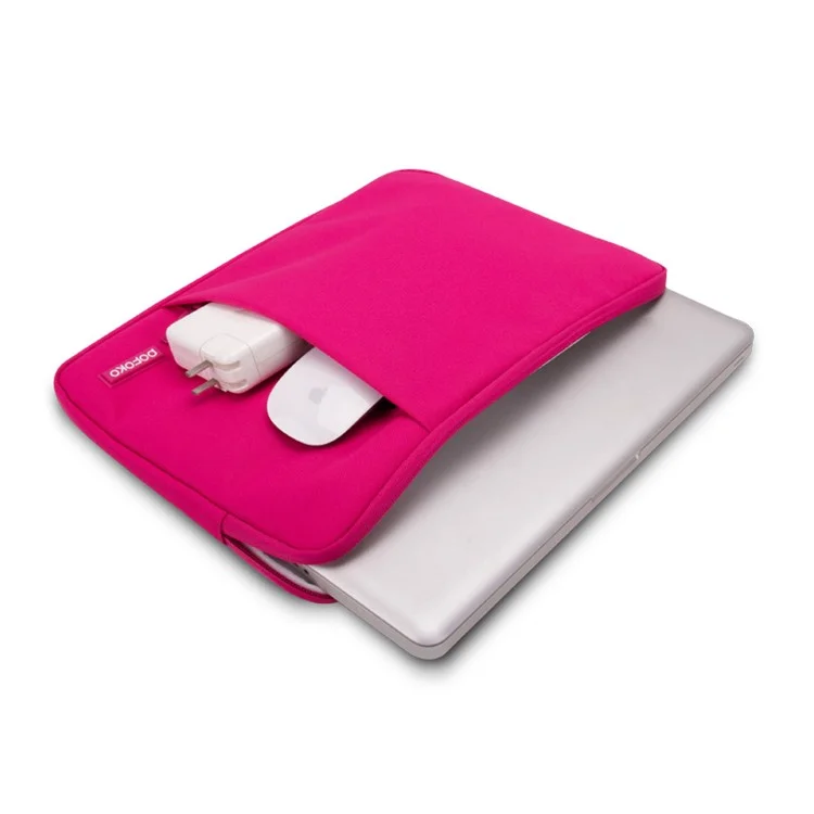 POFOKO Rainbow Series Oxford Fabric Laptop Liner Bag for Macbook Air 13.3 inch Etc. - Rose