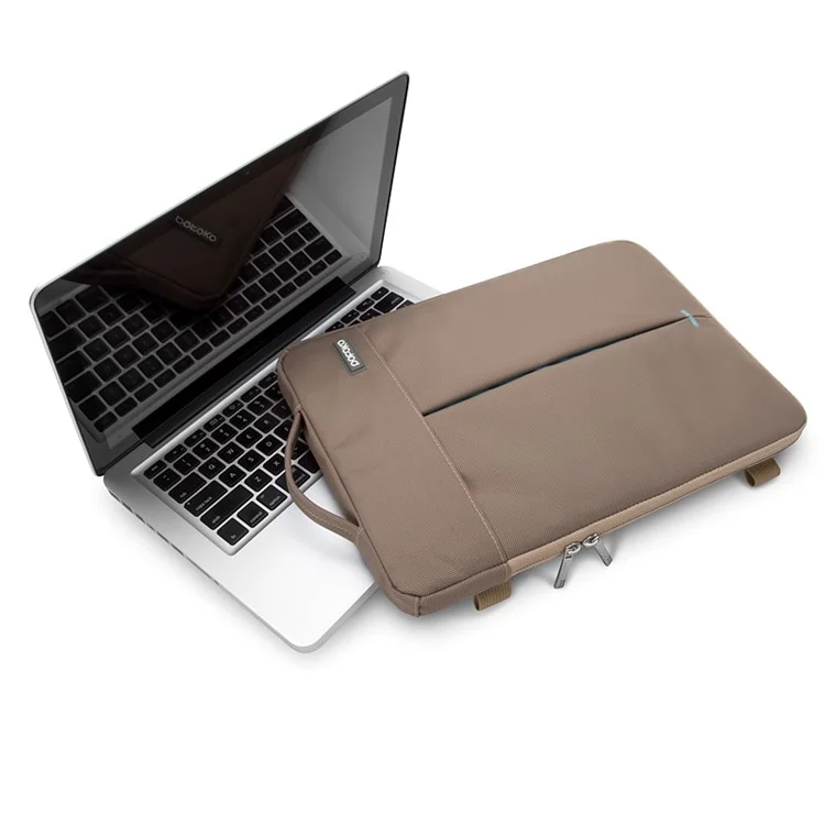 POFOKO Kaibin Series Laptop Sleeve Shoulder Bag Handbag for Macbook Air 11 - 11.6 inch - Khaki